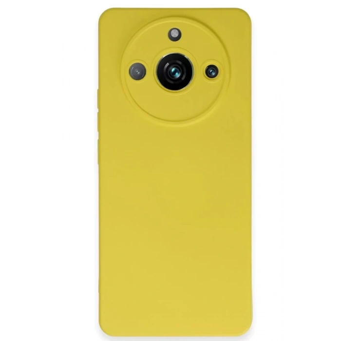 Realme 11 Pro Kılıf Nano içi Kadife Silikon - Sarı