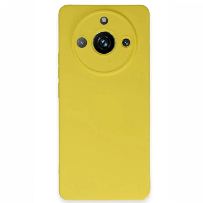 Realme 11 Pro Kılıf Nano içi Kadife Silikon - Sarı