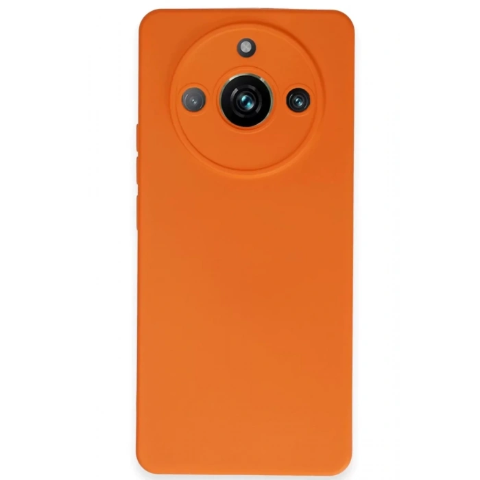 Realme 11 Pro Kılıf Nano içi Kadife Silikon - Turuncu