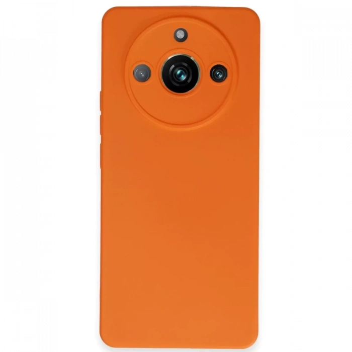 Realme 11 Pro Kılıf Nano içi Kadife Silikon - Turuncu