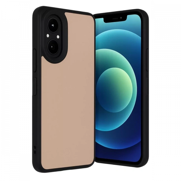 Realme 12 Lite Kılıf Aras Deri Kapak - Pudra