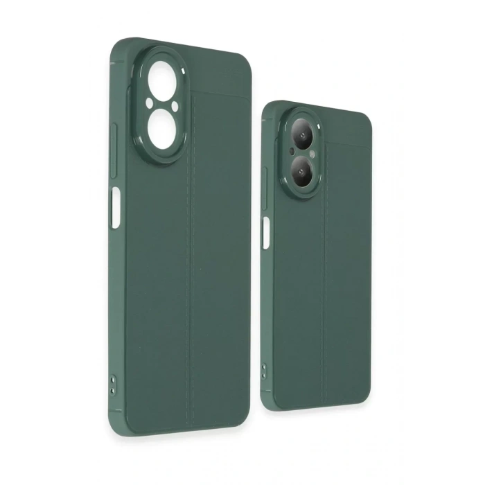 Realme 12 Lite Kılıf Auto Focus Kapak - Koyu Yeşil