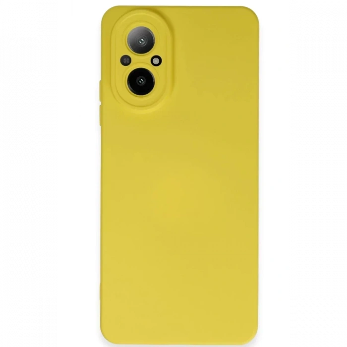 Realme 12 Lite Kılıf Nano içi Kadife Silikon - Sarı