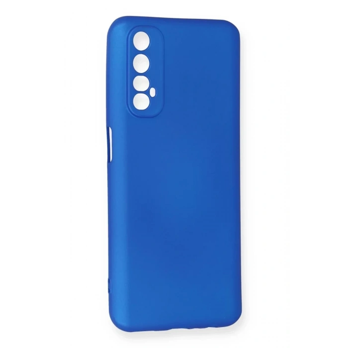 Realme 7 Kılıf First Silikon - Mavi