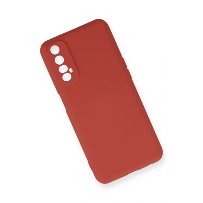 Realme 7 Kılıf Nano içi Kadife Silikon - Kiremit