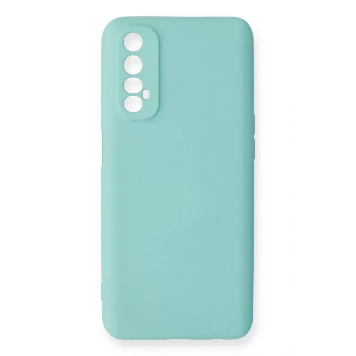 Realme 7 Kılıf Nano içi Kadife Silikon - Turkuaz