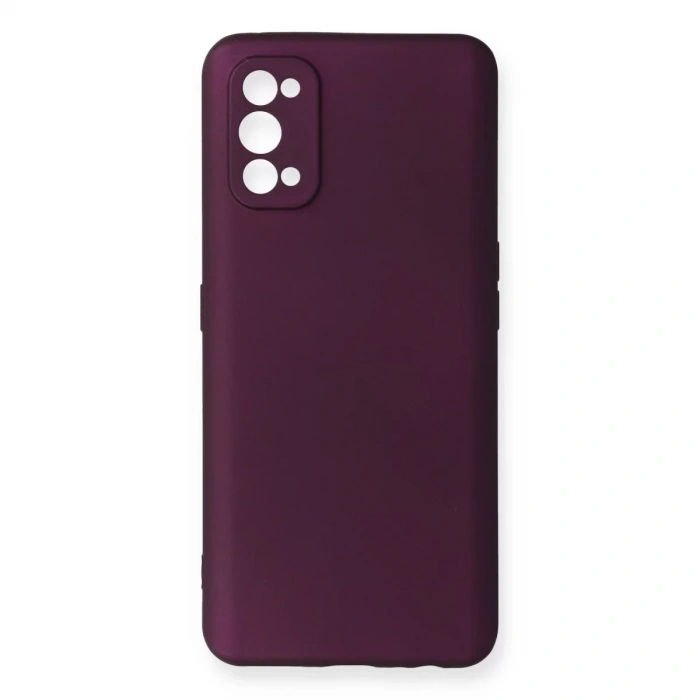 Realme 7 Pro Kılıf First Silikon - Mürdüm