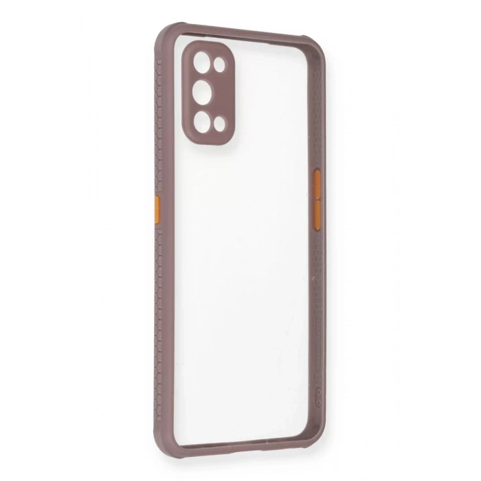 Realme 7 Pro Kılıf Miami Şeffaf Silikon - Açık Mor