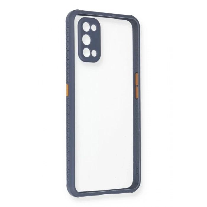 Realme 7 Pro Kılıf Miami Şeffaf Silikon - Gri