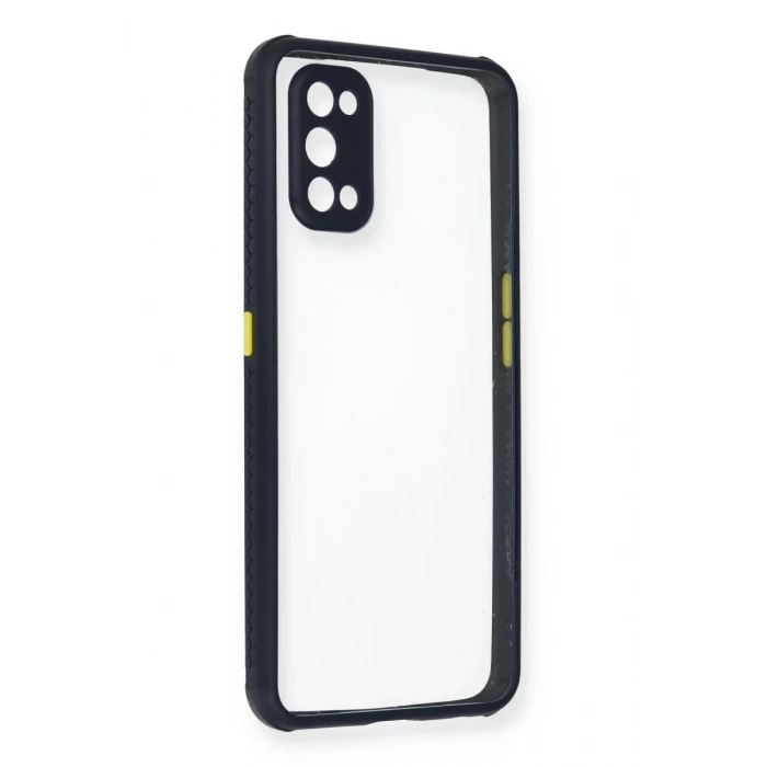 Realme 7 Pro Kılıf Miami Şeffaf Silikon - Lacivert