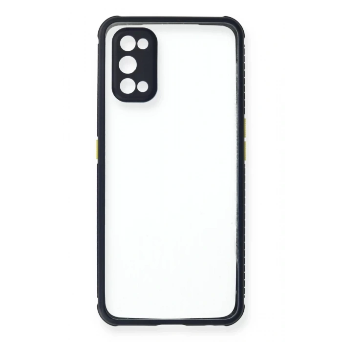 Realme 7 Pro Kılıf Miami Şeffaf Silikon - Lacivert