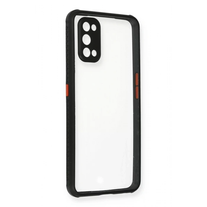 Realme 7 Pro Kılıf Miami Şeffaf Silikon - Siyah
