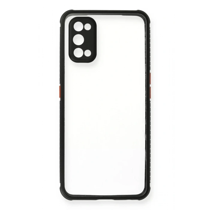 Realme 7 Pro Kılıf Miami Şeffaf Silikon - Siyah