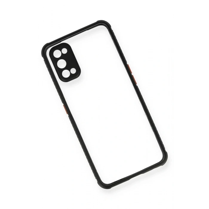 Realme 7 Pro Kılıf Miami Şeffaf Silikon - Siyah