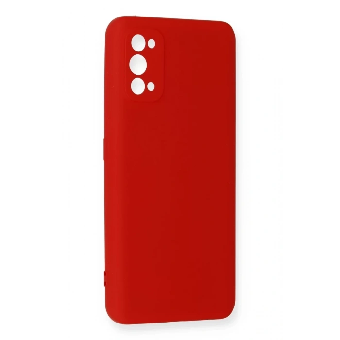 Realme 7 Pro Kılıf Nano içi Kadife Silikon - Kırmızı