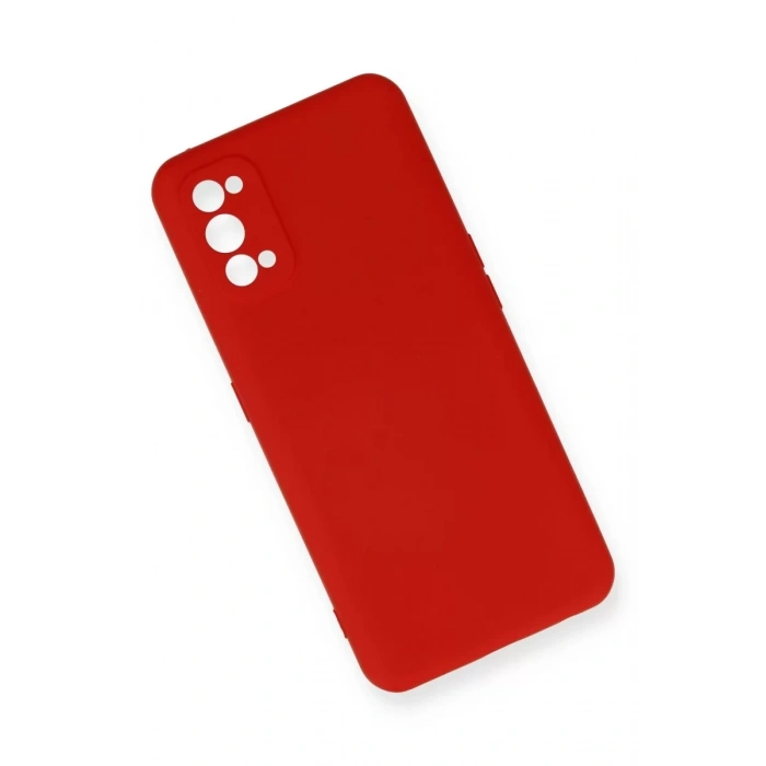 Realme 7 Pro Kılıf Nano içi Kadife Silikon - Kırmızı