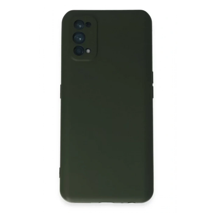 Realme 7 Pro Kılıf Nano içi Kadife Silikon - Koyu Yeşil