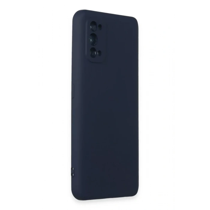 Realme 7 Pro Kılıf Nano içi Kadife Silikon - Lacivert