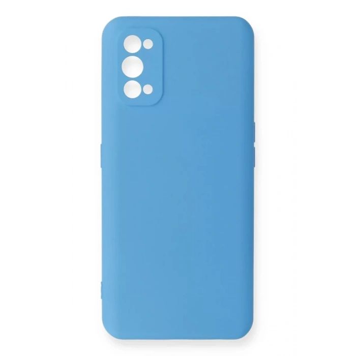 Realme 7 Pro Kılıf Nano içi Kadife Silikon - Mavi