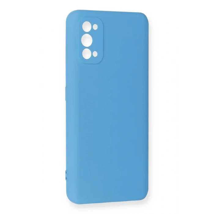 Realme 7 Pro Kılıf Nano içi Kadife Silikon - Mavi