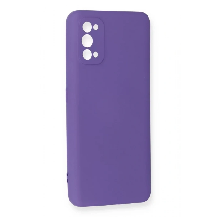 Realme 7 Pro Kılıf Nano içi Kadife Silikon - Mor