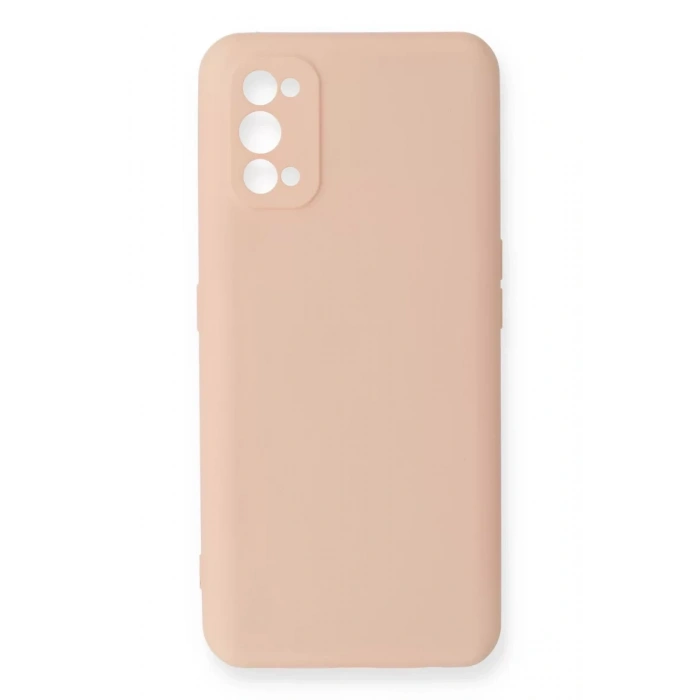Realme 7 Pro Kılıf Nano içi Kadife Silikon - Pudra