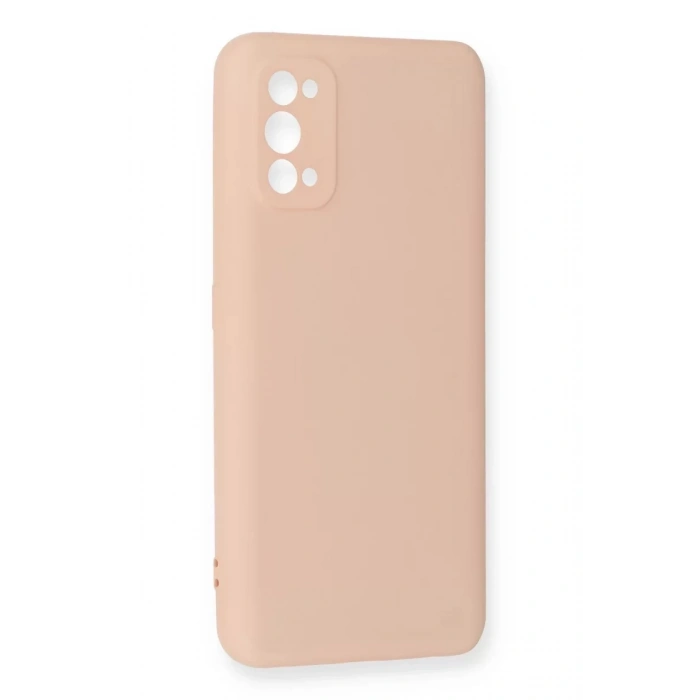 Realme 7 Pro Kılıf Nano içi Kadife Silikon - Pudra