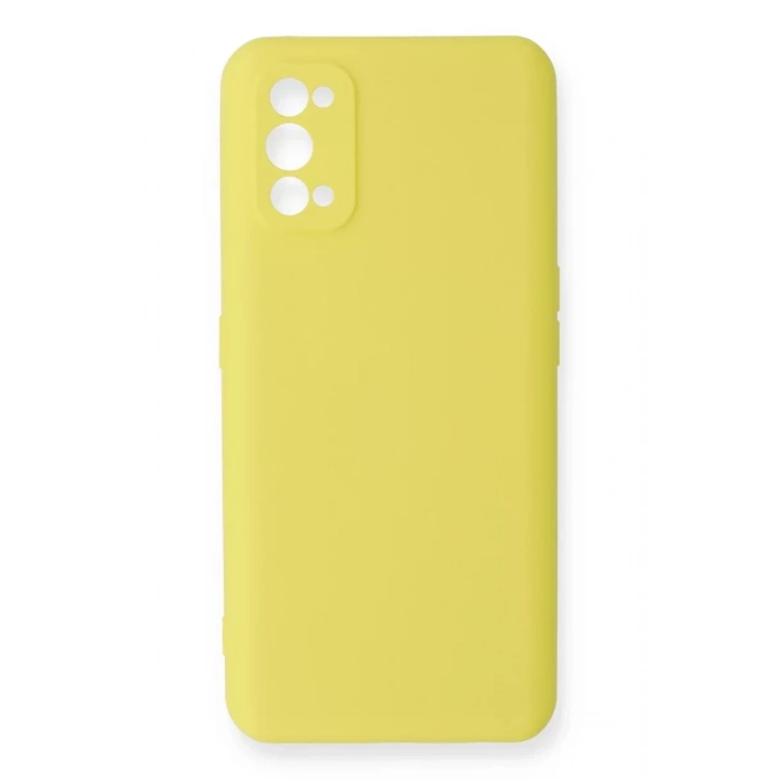 Realme 7 Pro Kılıf Nano içi Kadife Silikon - Sarı