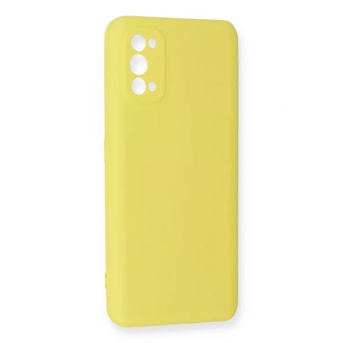 Realme 7 Pro Kılıf Nano içi Kadife Silikon - Sarı