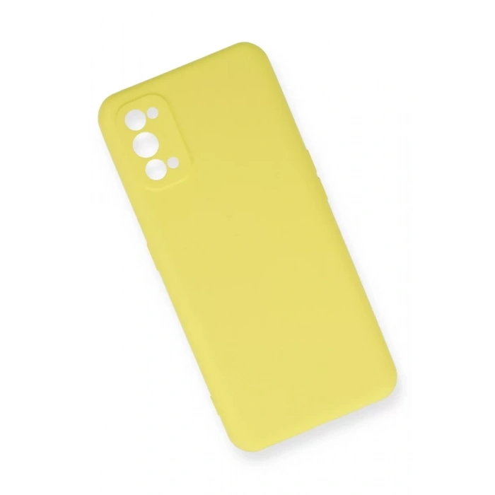 Realme 7 Pro Kılıf Nano içi Kadife Silikon - Sarı