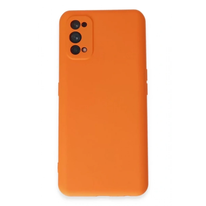 Realme 7 Pro Kılıf Nano içi Kadife Silikon - Turuncu
