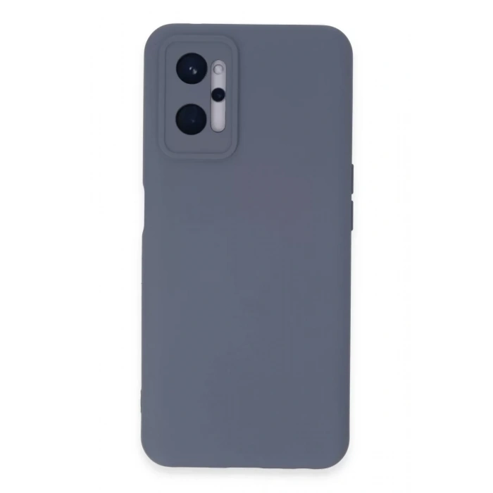 Realme 9i 4G Kılıf Nano içi Kadife Silikon - Gri