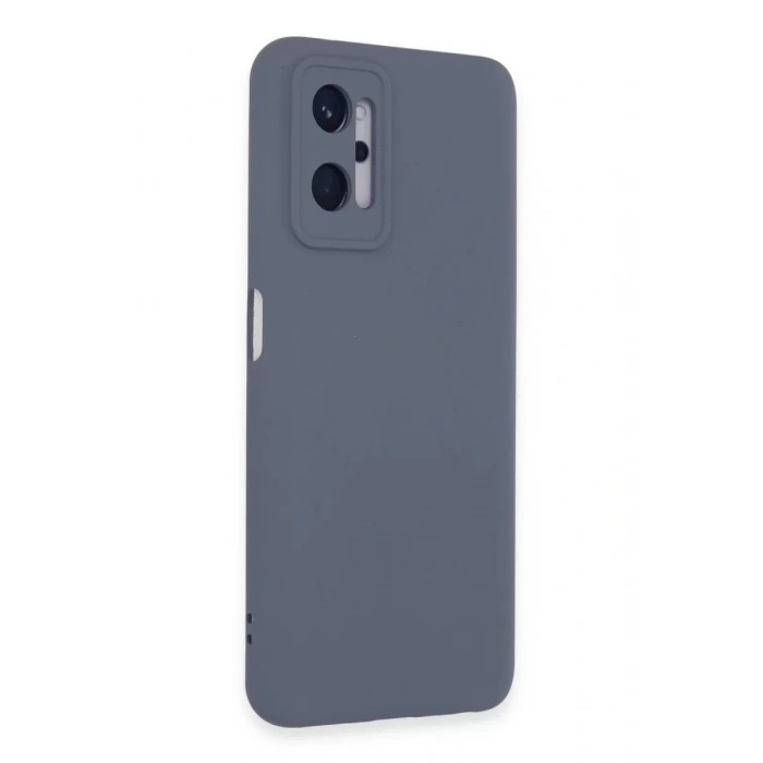 Realme 9i 4G Kılıf Nano içi Kadife Silikon - Gri