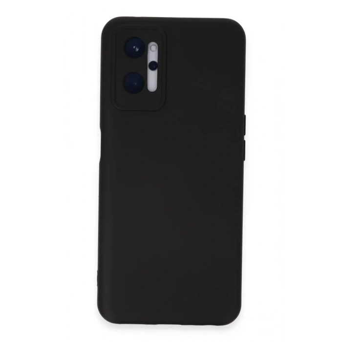 Realme 9i 4G Kılıf Nano içi Kadife Silikon - Siyah