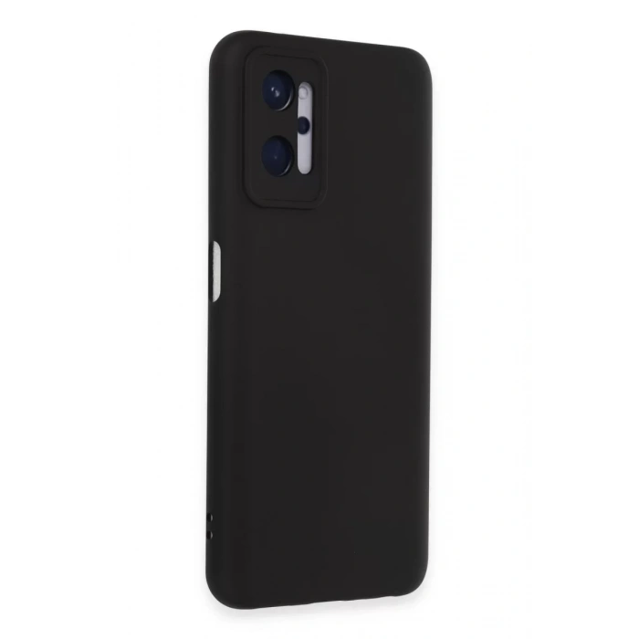 Realme 9i 4G Kılıf Nano içi Kadife Silikon - Siyah