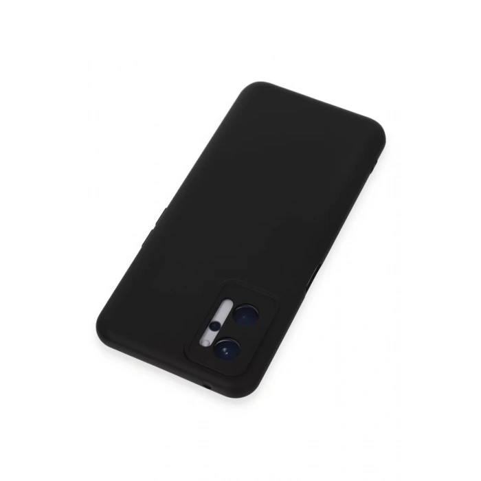 Realme 9i 4G Kılıf Nano içi Kadife Silikon - Siyah