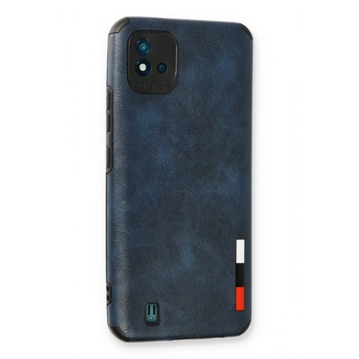 Realme C11 2021 Kılıf Loop Deri Silikon - Lacivert