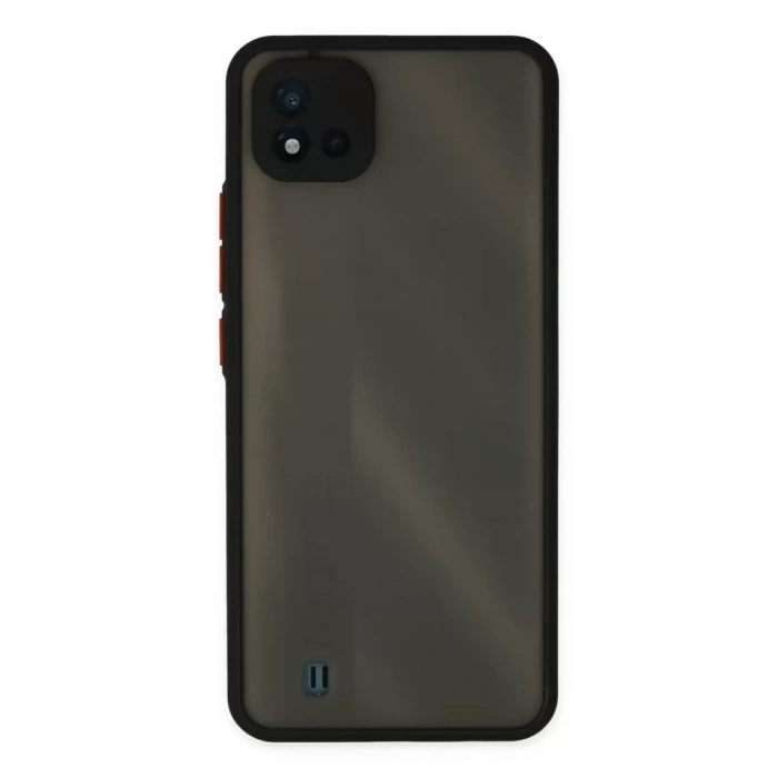 Realme C11 2021 Kılıf Montreal Silikon Kapak - Siyah