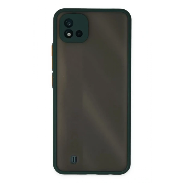Realme C11 2021 Kılıf Montreal Silikon Kapak - Yeşil