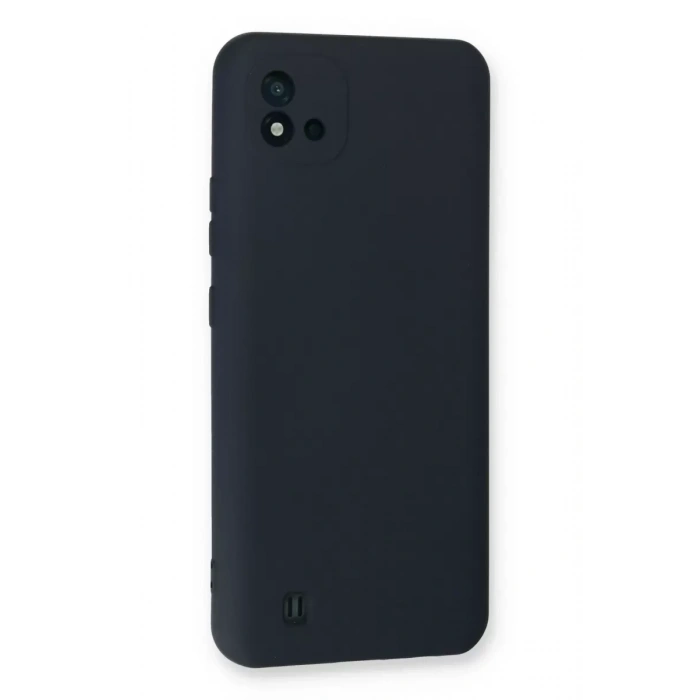 Realme C11 2021 Kılıf Nano içi Kadife Silikon - Lacivert