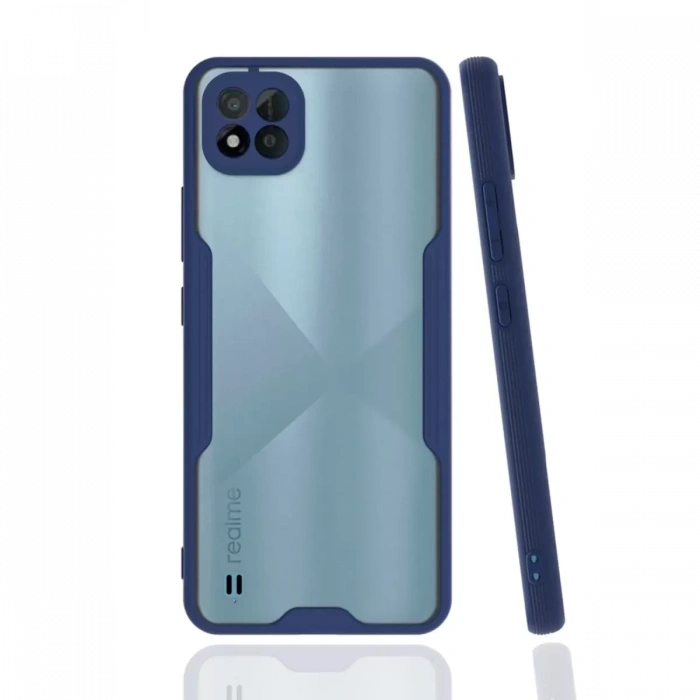 Realme C11 2021 Kılıf Platin Silikon - Lacivert