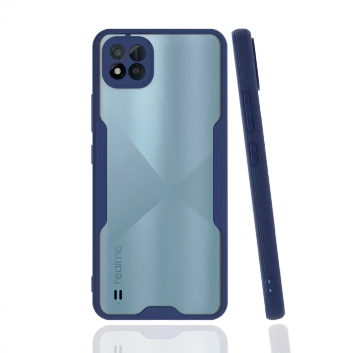 Realme C11 2021 Kılıf Platin Silikon - Lacivert
