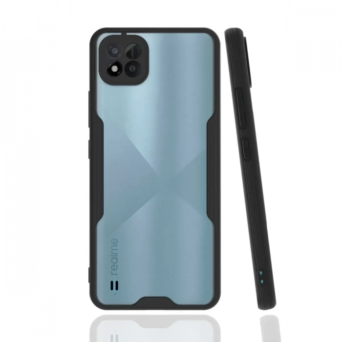 Realme C11 2021 Kılıf Platin Silikon - Siyah