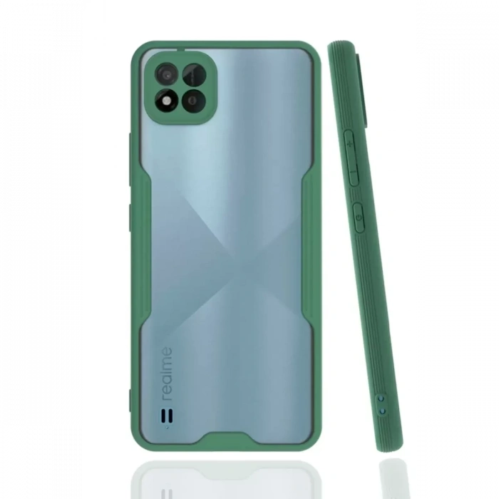 Realme C11 2021 Kılıf Platin Silikon - Yeşil