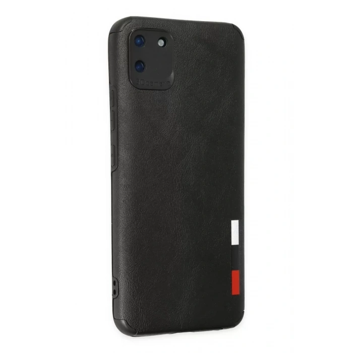 Realme C11 Kılıf Loop Deri Silikon - Siyah