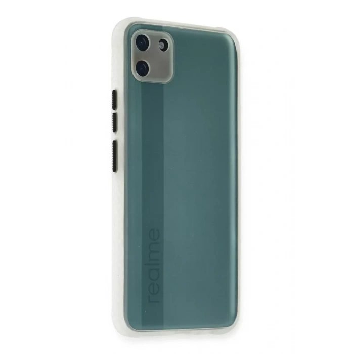 Realme C11 Kılıf Miami Şeffaf Silikon - Şeffaf