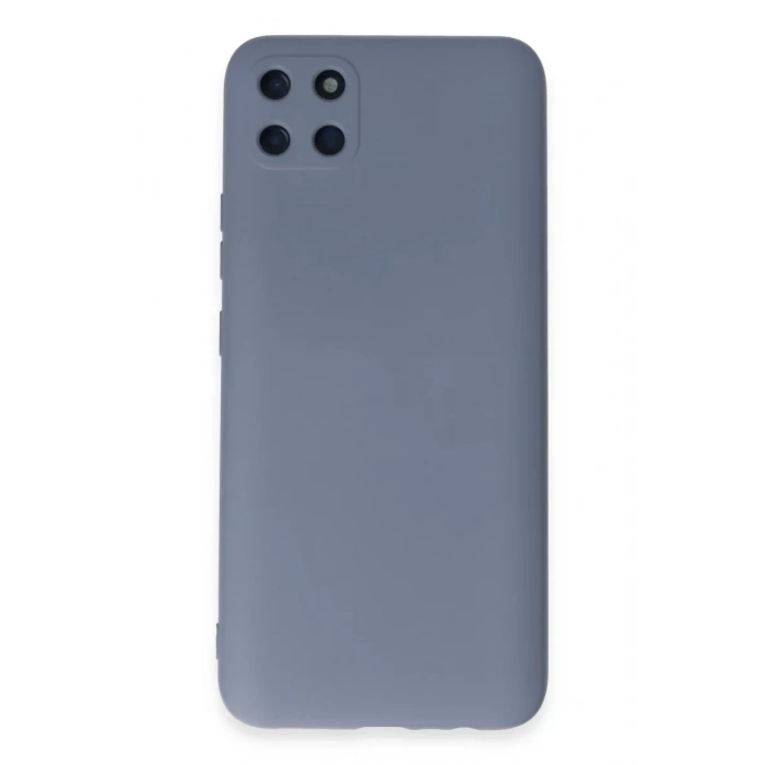 Realme C11 Kılıf Nano içi Kadife Silikon - Gri