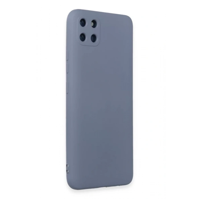 Realme C11 Kılıf Nano içi Kadife Silikon - Gri