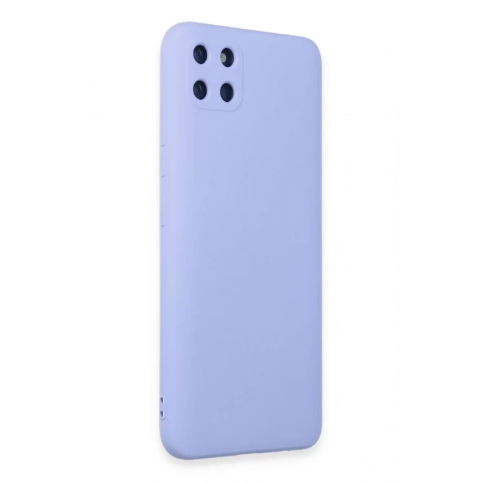Realme C11 Kılıf Nano içi Kadife Silikon - Lila