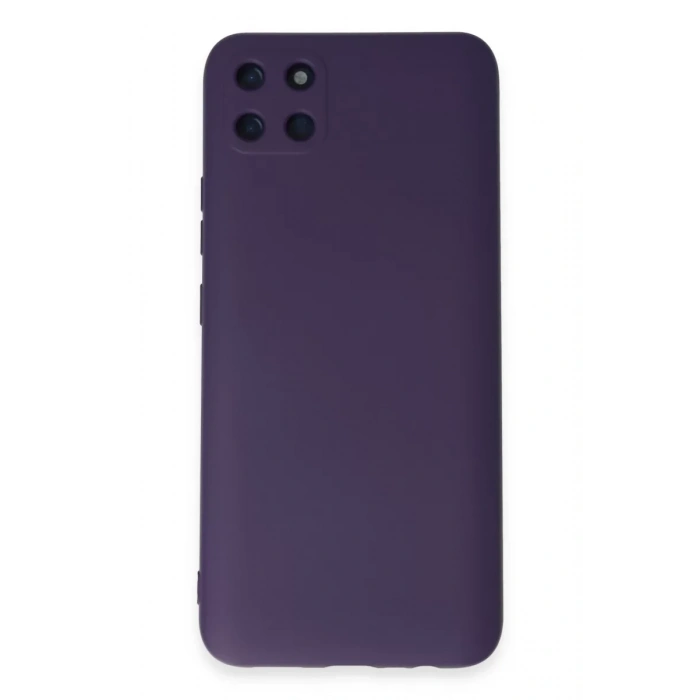 Realme C11 Kılıf Nano içi Kadife Silikon - Mor